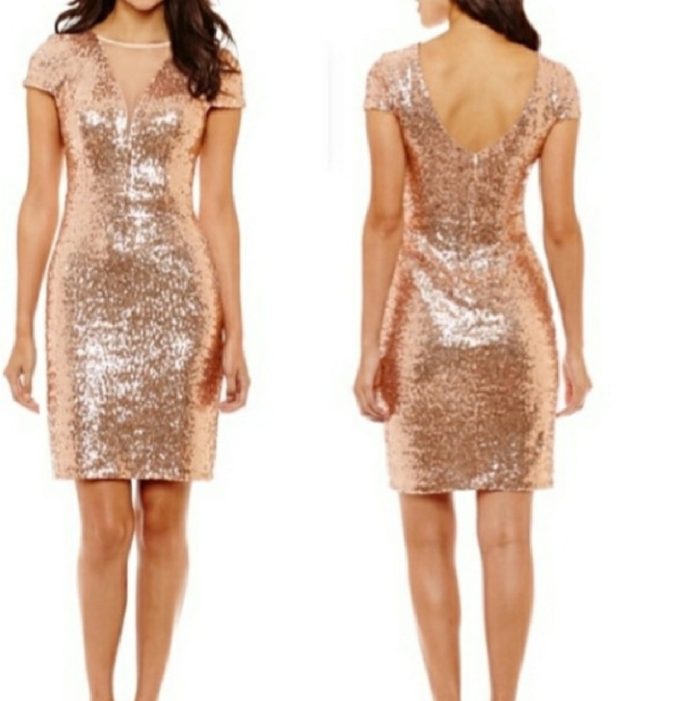Bisou Bisou rose gold dress